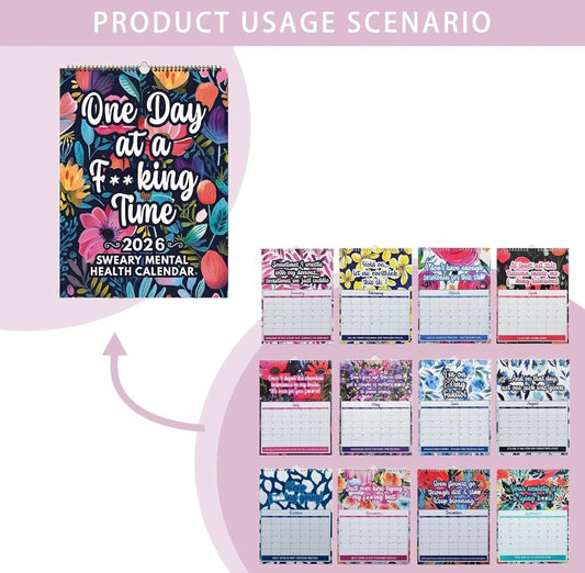 Mental Health Calendar, Creative Wall Planner 2026