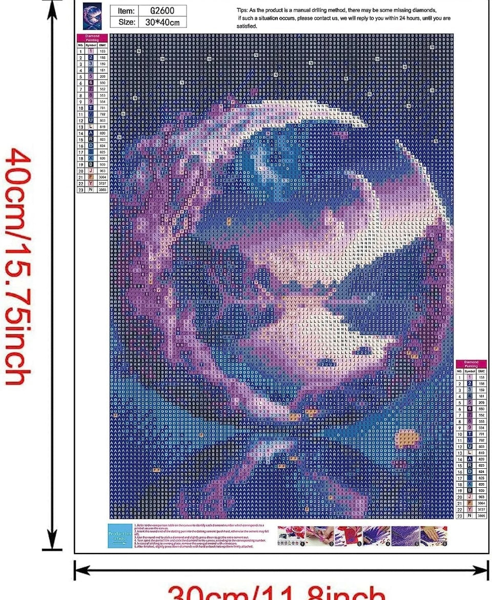 Diamond Painting Kits 5D Crystal Moon Full Drill Crystal Rhinestone Craft 12x16