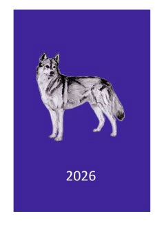 Siberian Husky 2026 Diary A5 purple