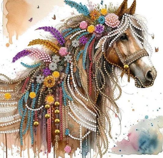 5D DIY Boho Classic Horse Diamond Painting Art Kit Rhinestone Canvas