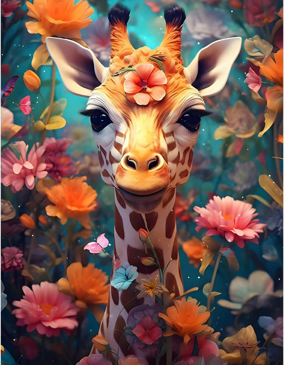DPHERO 5D Giraffe Diamond Painting Kits for Adults,Giraffe Art Kits...