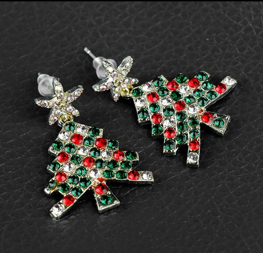 Hot Luxurious Christmas Tree Earrings