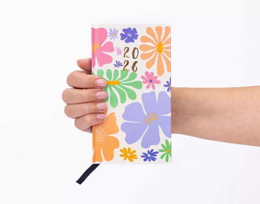 2026 Diary Slim Size Week to View Diaries Full Year Journal Calendar Planner Matisse flowers