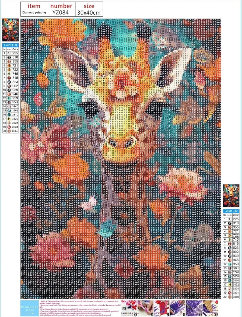 DPHERO 5D Giraffe Diamond Painting Kits for Adults,Giraffe Art Kits...