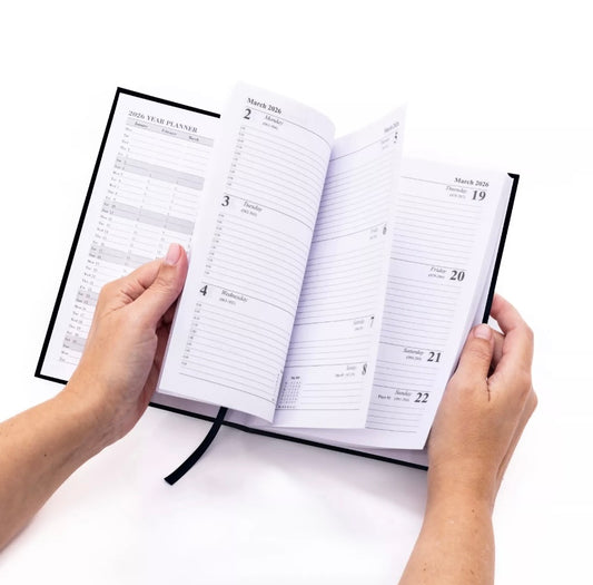 2026 Diary Slim Size Week to View Diaries Full Year Journal Calendar Planner Matisse flowers