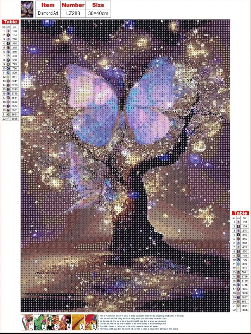 cdsnxore Diamond Art Kits for Adults, Glitter Tree 5D Painting purple