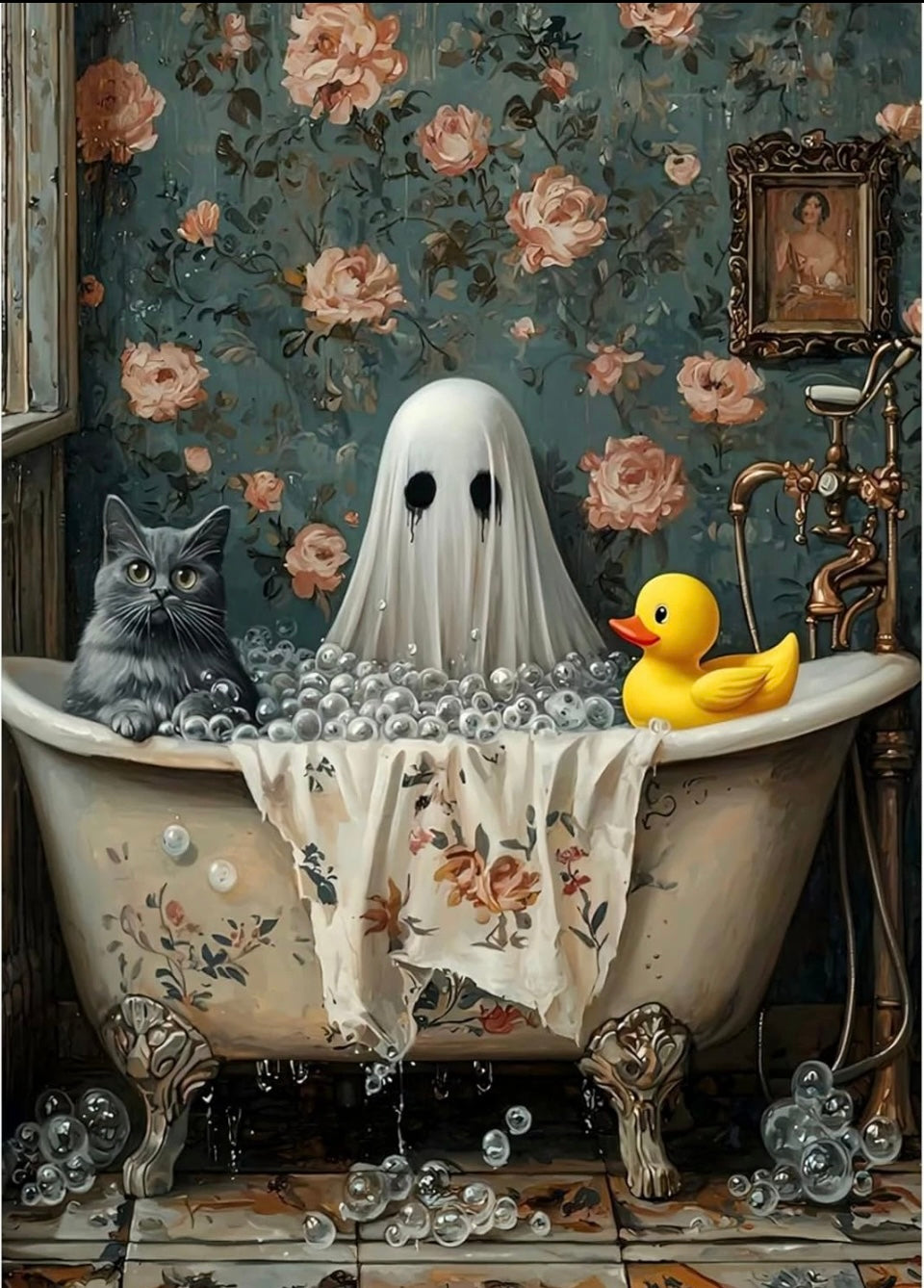 Auremi Ghost Bathtub Diamond Art Kits,5D