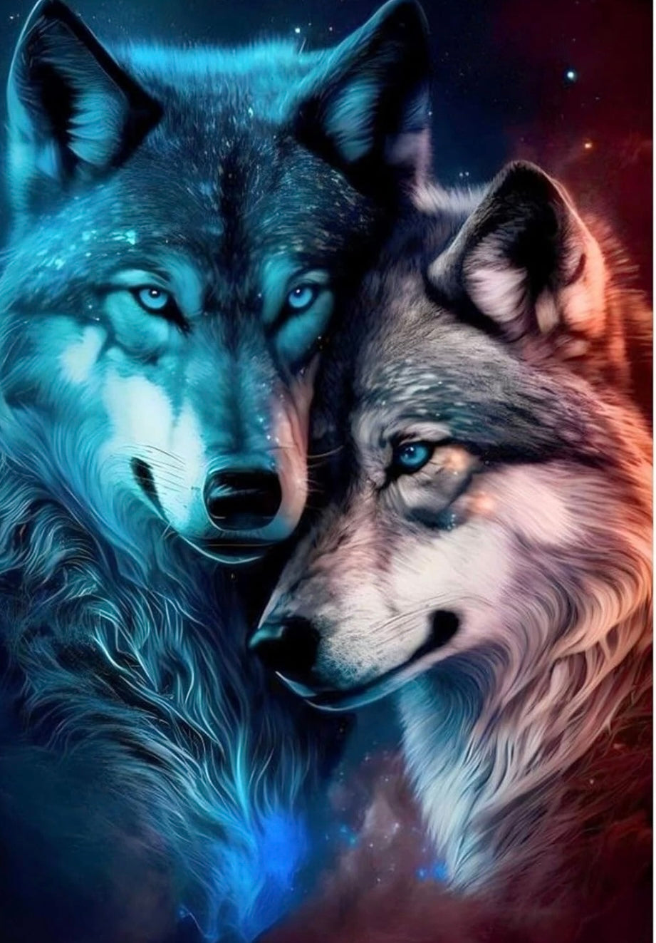 5D DIY Diamond Art Kit Wolf