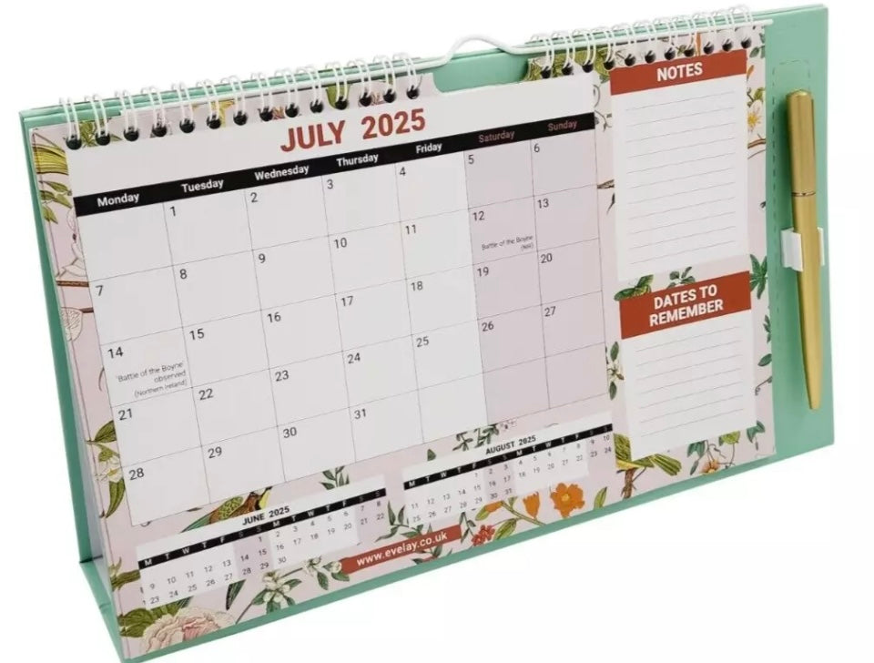 2026 Month To View Stand Up Desk Top Free Standing