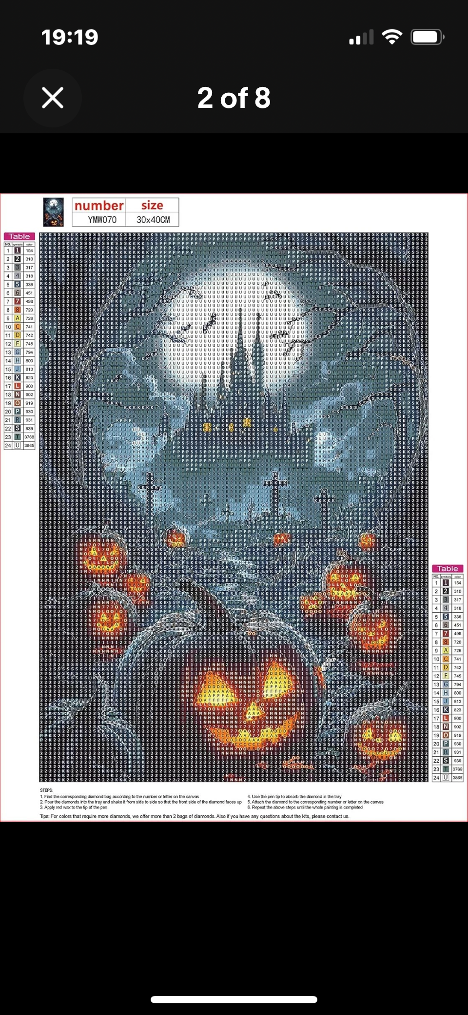 MXJSUA DIY 5D Halloween Pumpkins Diamond Painting Kits for Adults, Castle Diamon