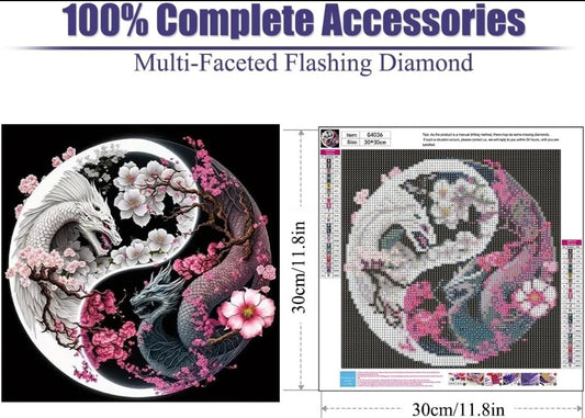 Mupmod Dragon Diamond Art Kits for Adults-Taichi Dragon