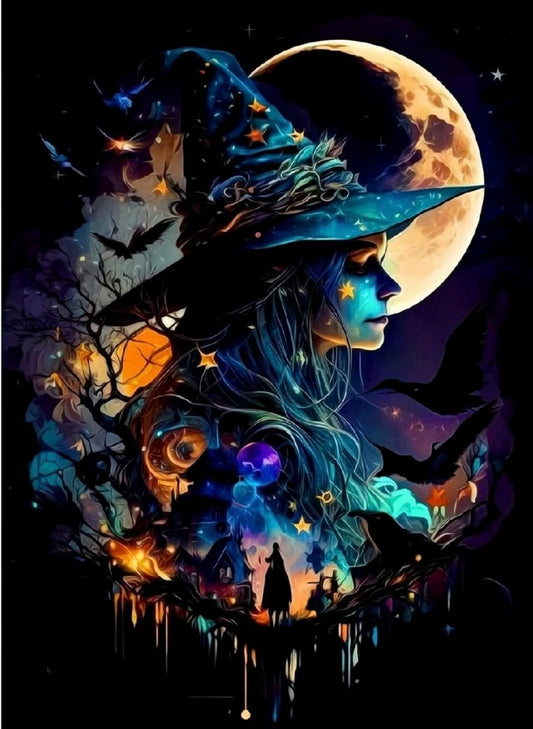 WOFEU Halloween Diamond Art Kits for Adults.