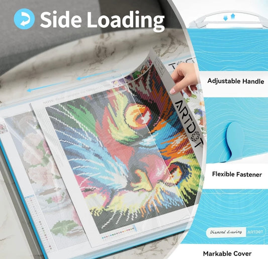 ARTDOT A3 Storage Book for Diamond Paintings Diamond Art Portfolio Folder