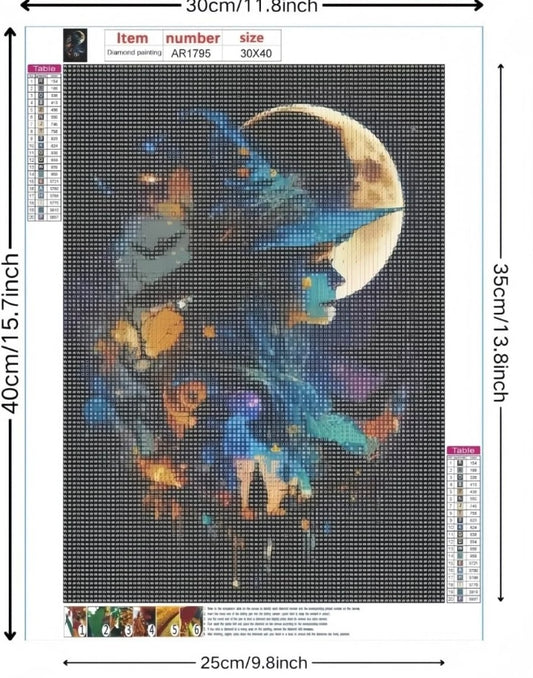 WOFEU Halloween Diamond Art Kits for Adults.