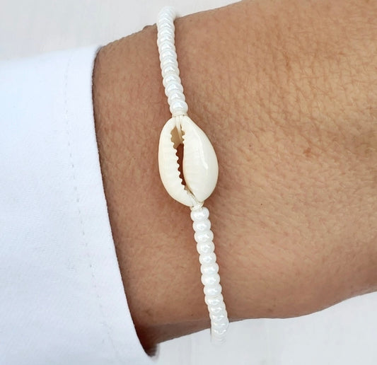 Dainty Beach Shell Bracelet Wedding Vintage Elegant Bangle