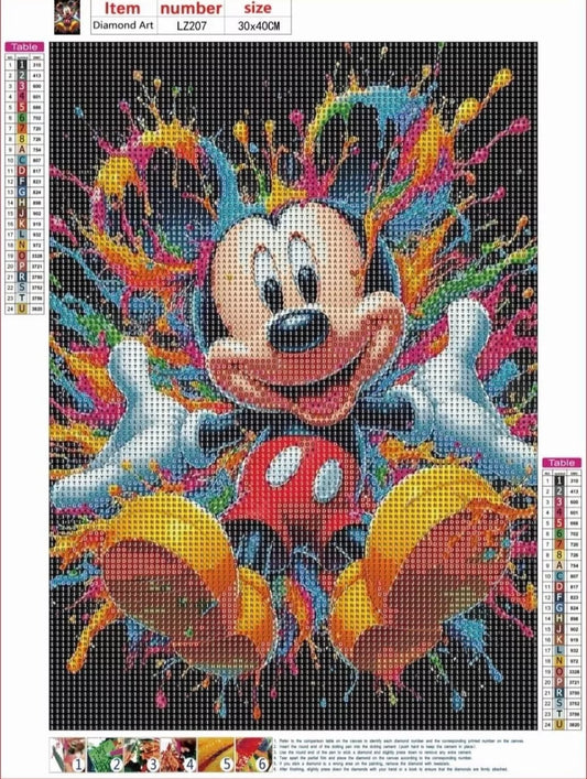 5D DIY Diamond Art Kits Full Drill Diamond Micky Mouse