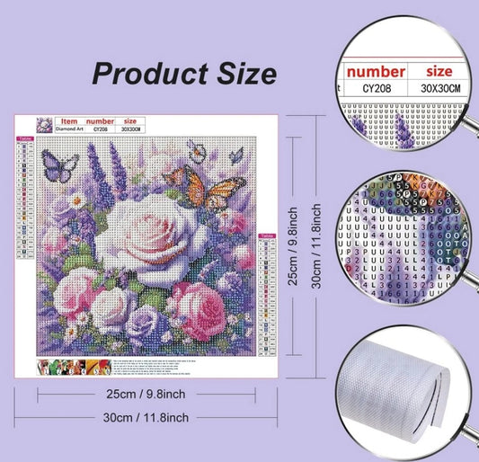 Stalente Diamond Painting Kits for Adults Butterfly, 5D