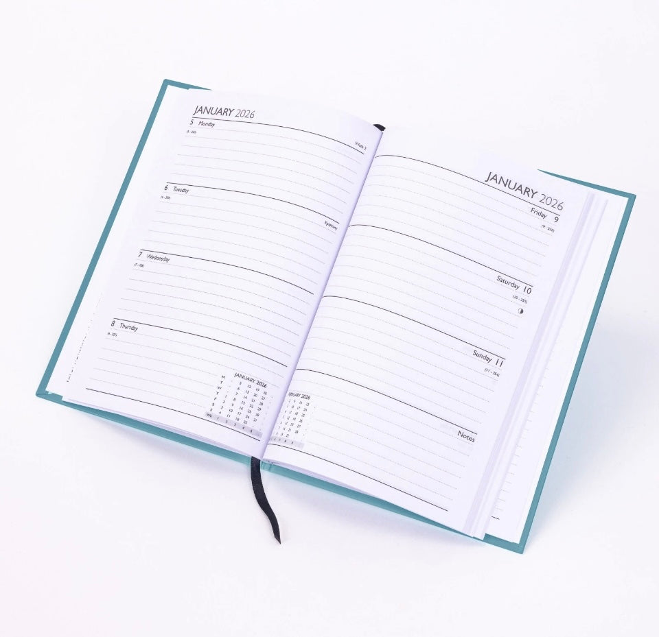 2026 Diary A5 Week to view Diary Full Year Hardback Lets Do This