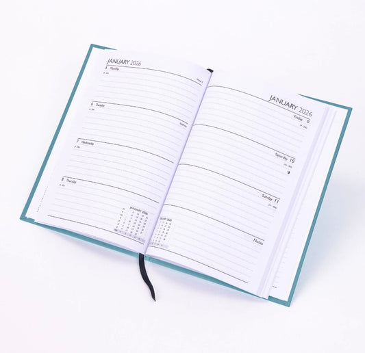 2026 Diary A5 Week to view Diary Full Year Hardback Lets Do This