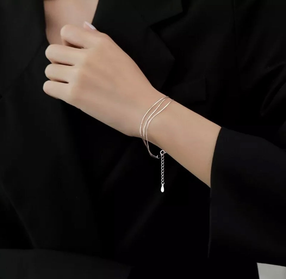 Silver Chain ok Simple Elegant Bracelet