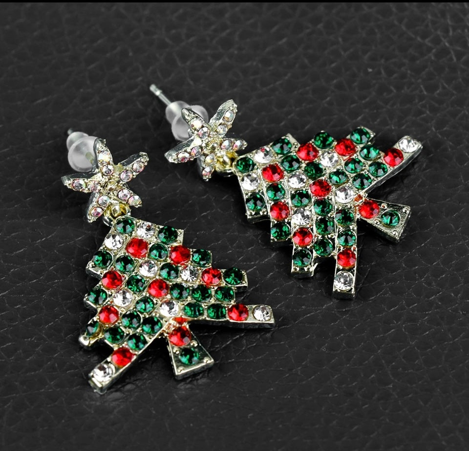 Hot Luxurious Christmas Tree Earrings