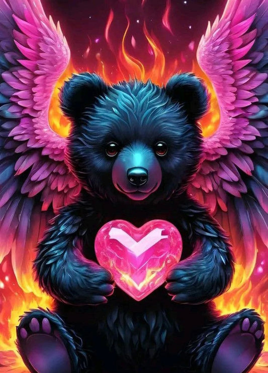 Bear Diamond Painting Kits for Adults, 5D Kit for Beginners