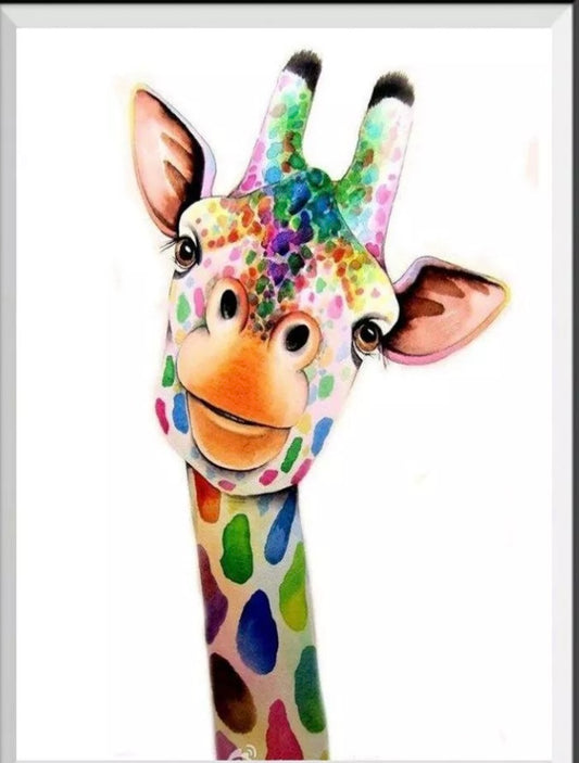Full Drill 5D Diamond Painting kit giraffe 30cm x 30cm