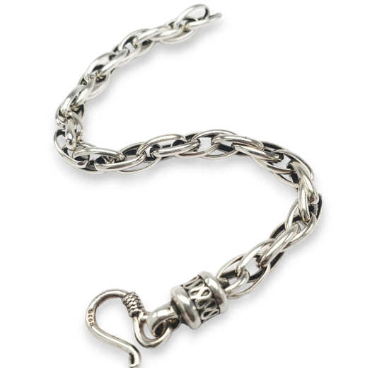 Men’s Solid Silver Chain Bracelet