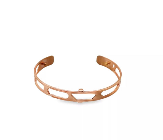 Les Georgettes Rose Gold Bangle Bracelet 8mm Giraffe  RRP£40 Boxed