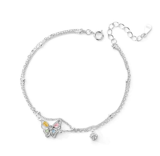 Crystal Butteffly Chain Cute Bracelet