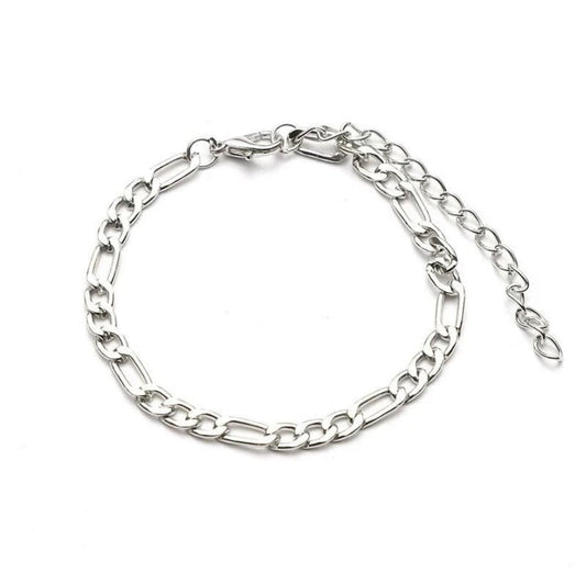 925 Stirling silver chain bracelet for women