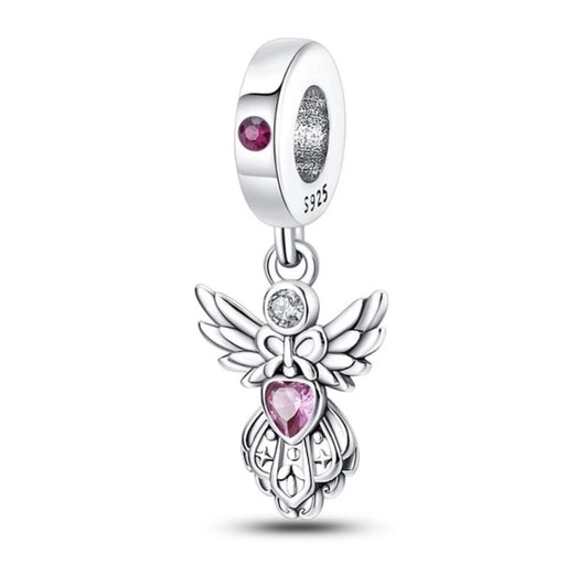Sterling Silver Angel Fairy Bracelet Charm, S925