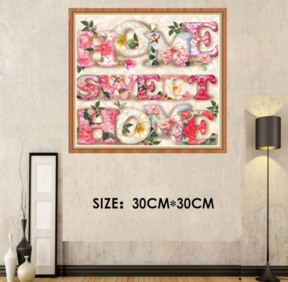 Sweet Home DIY 5D Diamond Painting Embroidery Cross Craft Stitch Art Kit Home UK
