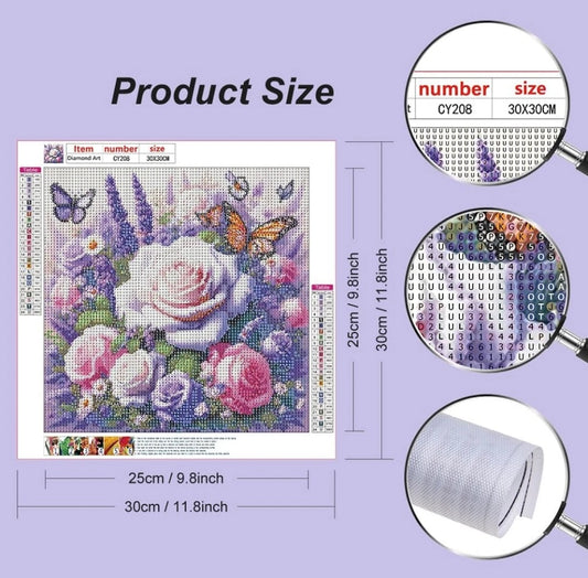 Stalente Diamond Painting Kits for Adults Butterfly, 5D DIY