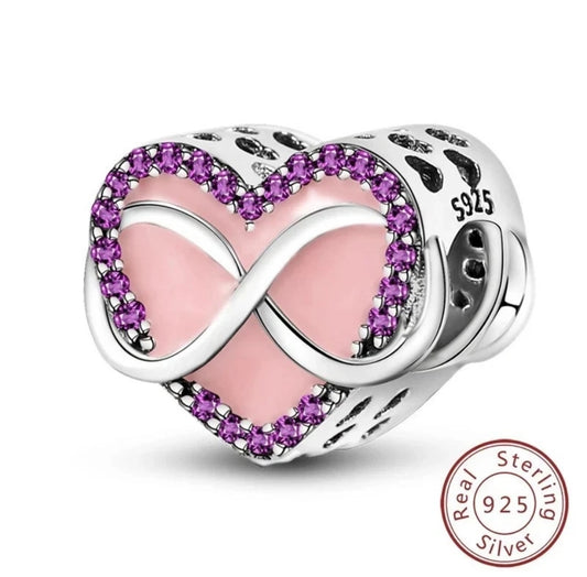 925 Sterling Silver Heart Charm