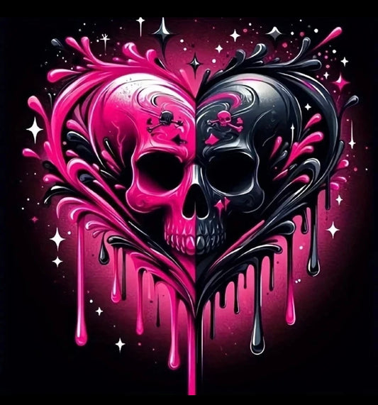 DIY Diamond art painting kits for adults kids heart skull 20x20cm