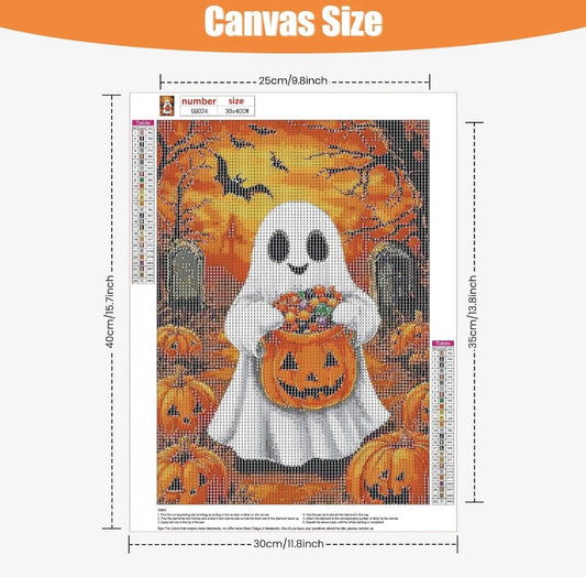 TOSTOG Diamond Painting Kits for Adults,Halloween 5D Full Drill